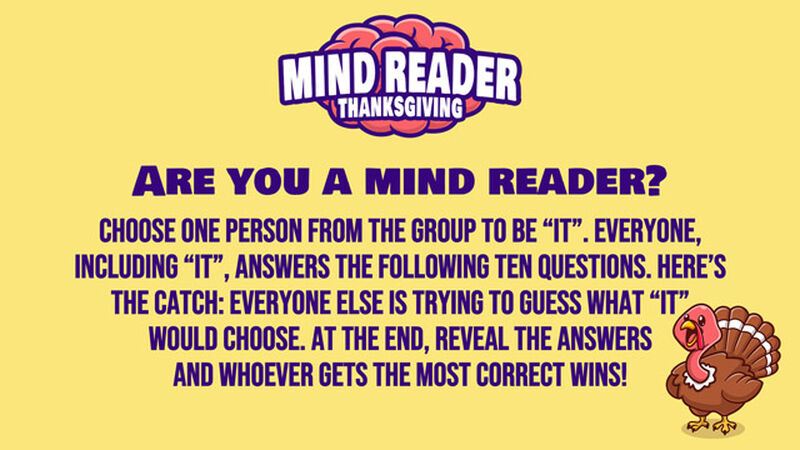 Mind Reader Thanksgiving